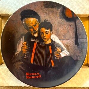 Norman Rockwell plate-“The Music Maker” with CoA